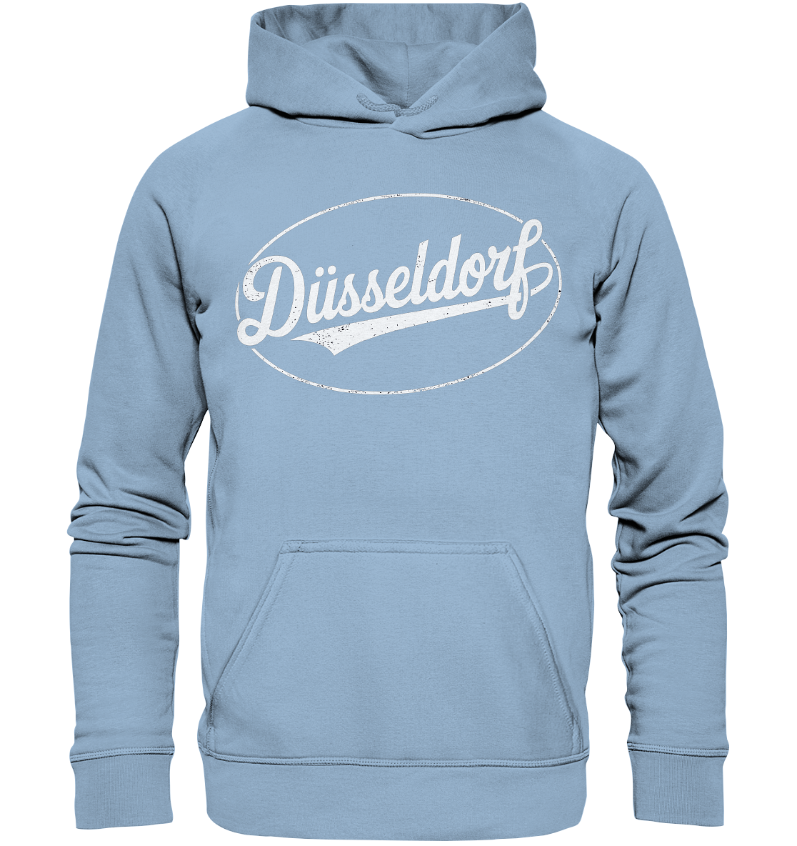 Düsseldorf Logo Retro – Stilvolle Nostalgie trifft modernen Look - Basic Unisex Hoodie