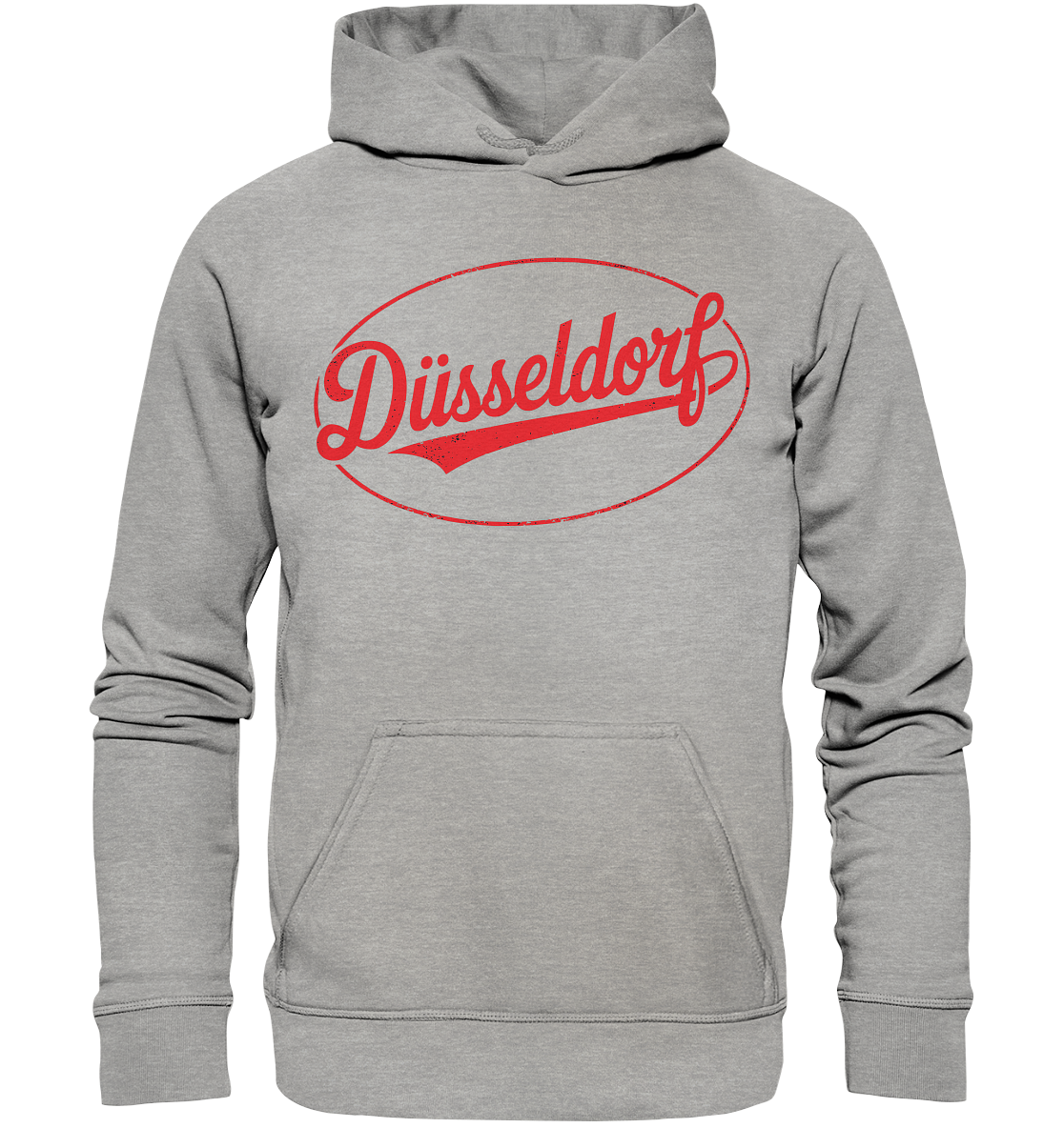 Düsseldorf Logo Retro – Stilvolle Nostalgie trifft modernen Look - Basic Unisex Hoodie