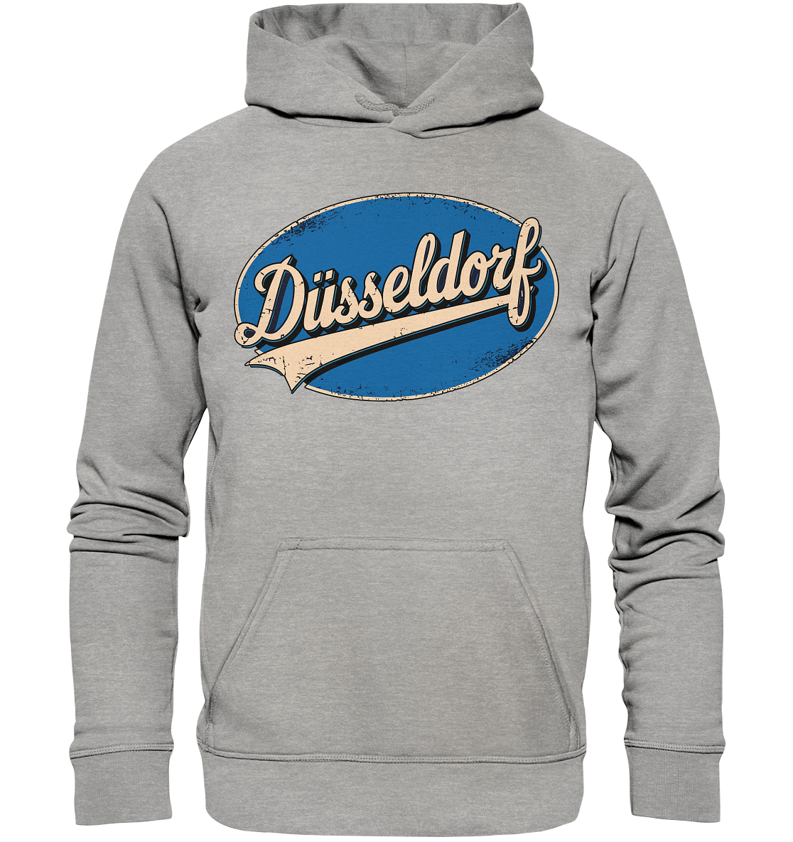 Düsseldorf Logo Retro – Stilvolle Nostalgie trifft modernen Look - Basic Unisex Hoodie
