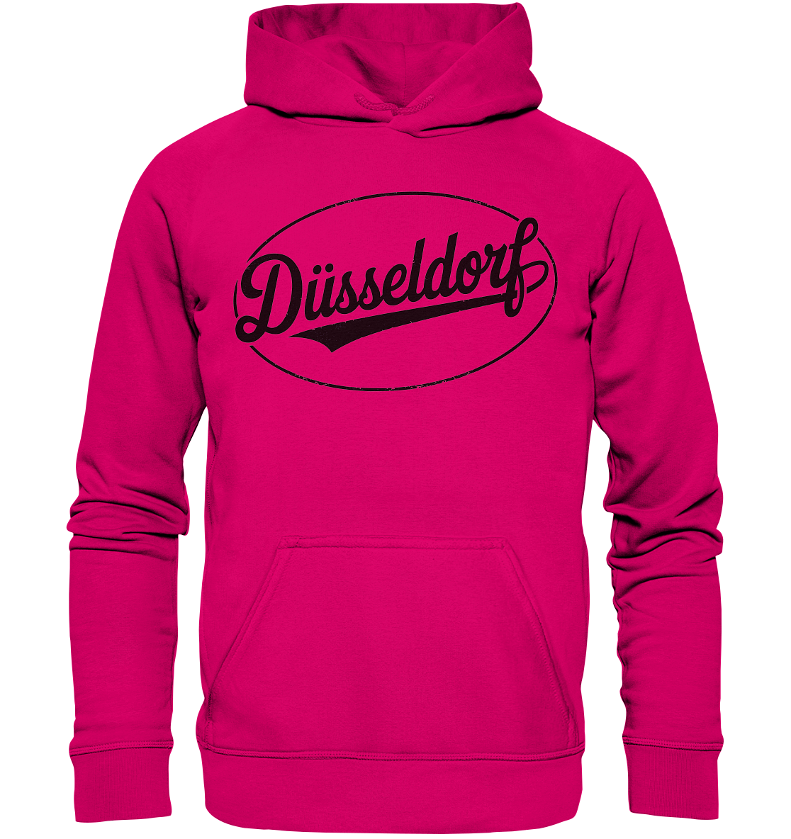 Düsseldorf Logo Retro – Stilvolle Nostalgie trifft modernen Look - Basic Unisex Hoodie