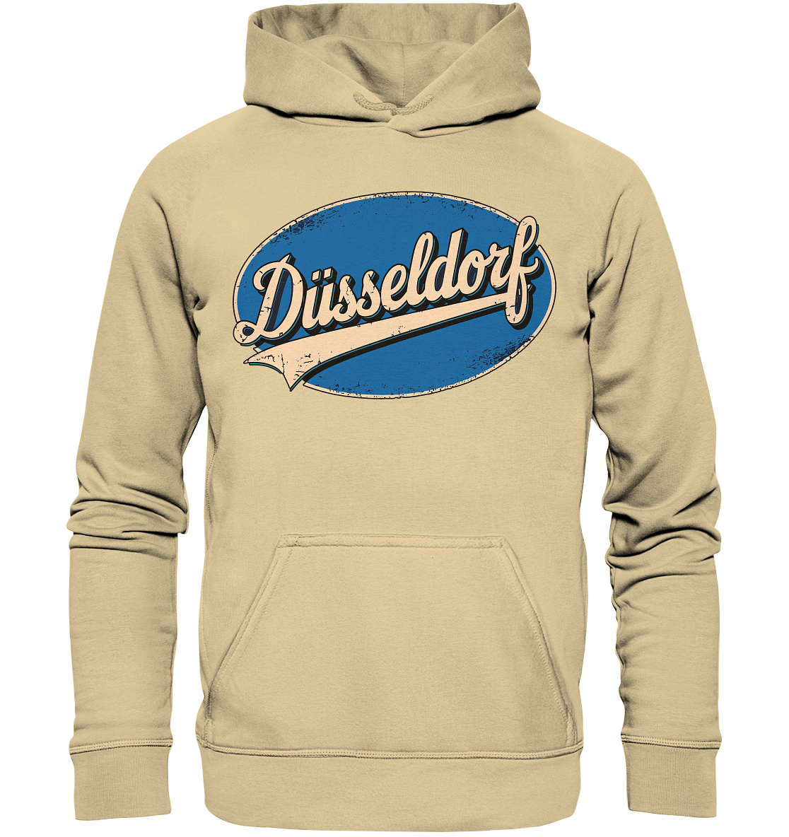 Düsseldorf Logo Retro – Stilvolle Nostalgie trifft modernen Look - Basic Unisex Hoodie