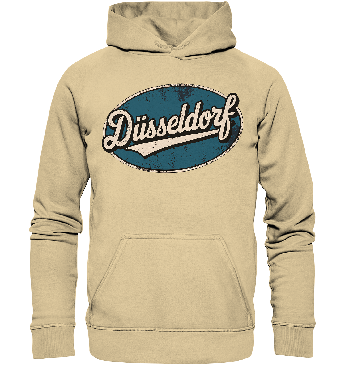 Düsseldorf Logo Retro – Stilvolle Nostalgie trifft modernen Look - Basic Unisex Hoodie