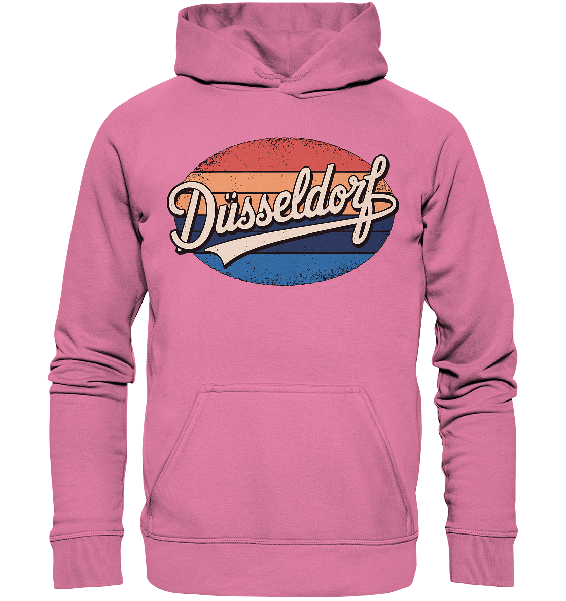 Düsseldorf Logo Retro – Stilvolle Nostalgie trifft modernen Look - Basic Unisex Hoodie