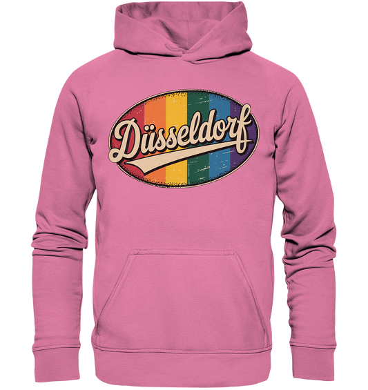 Düsseldorf Logo Retro – Stilvolle Nostalgie trifft modernen Look - Basic Unisex Hoodie