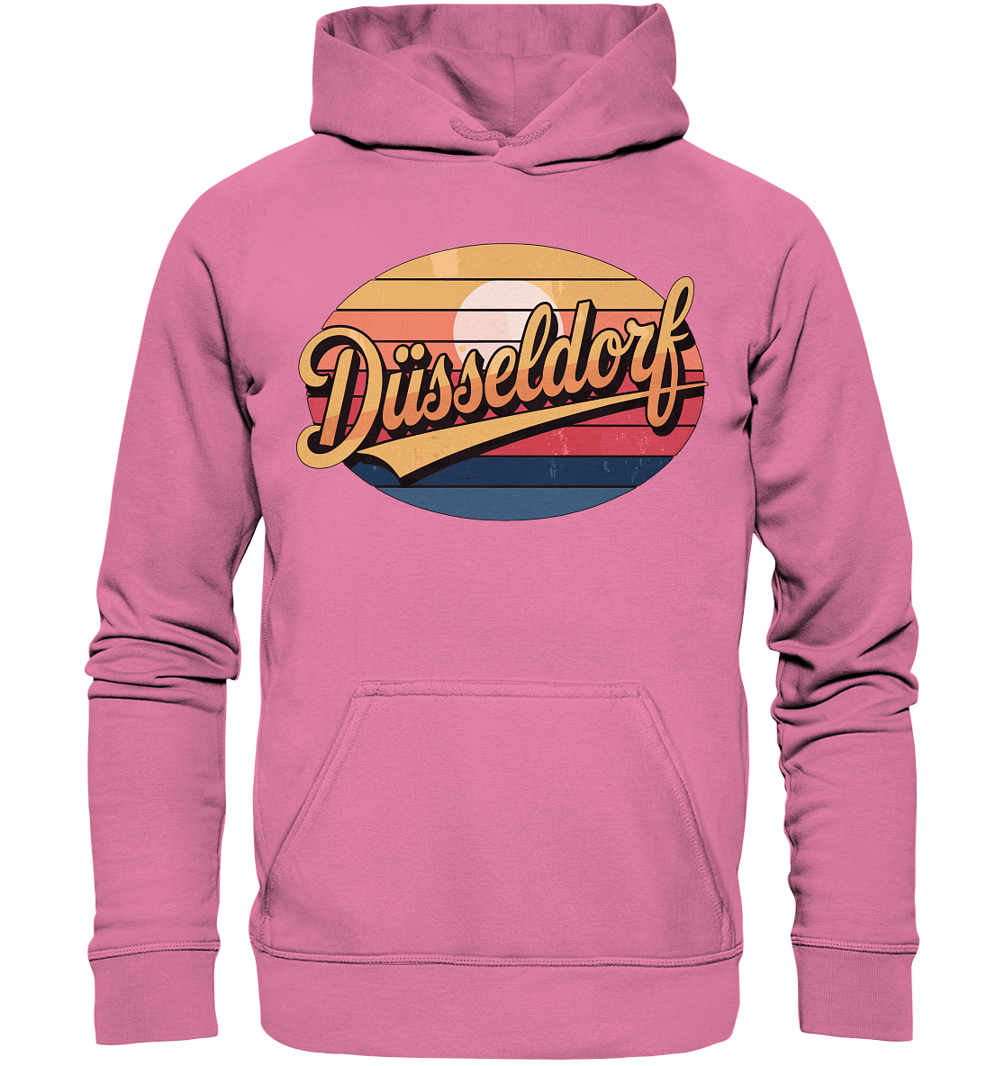 Düsseldorf Logo Retro – Stilvolle Nostalgie trifft modernen Look - Basic Unisex Hoodie