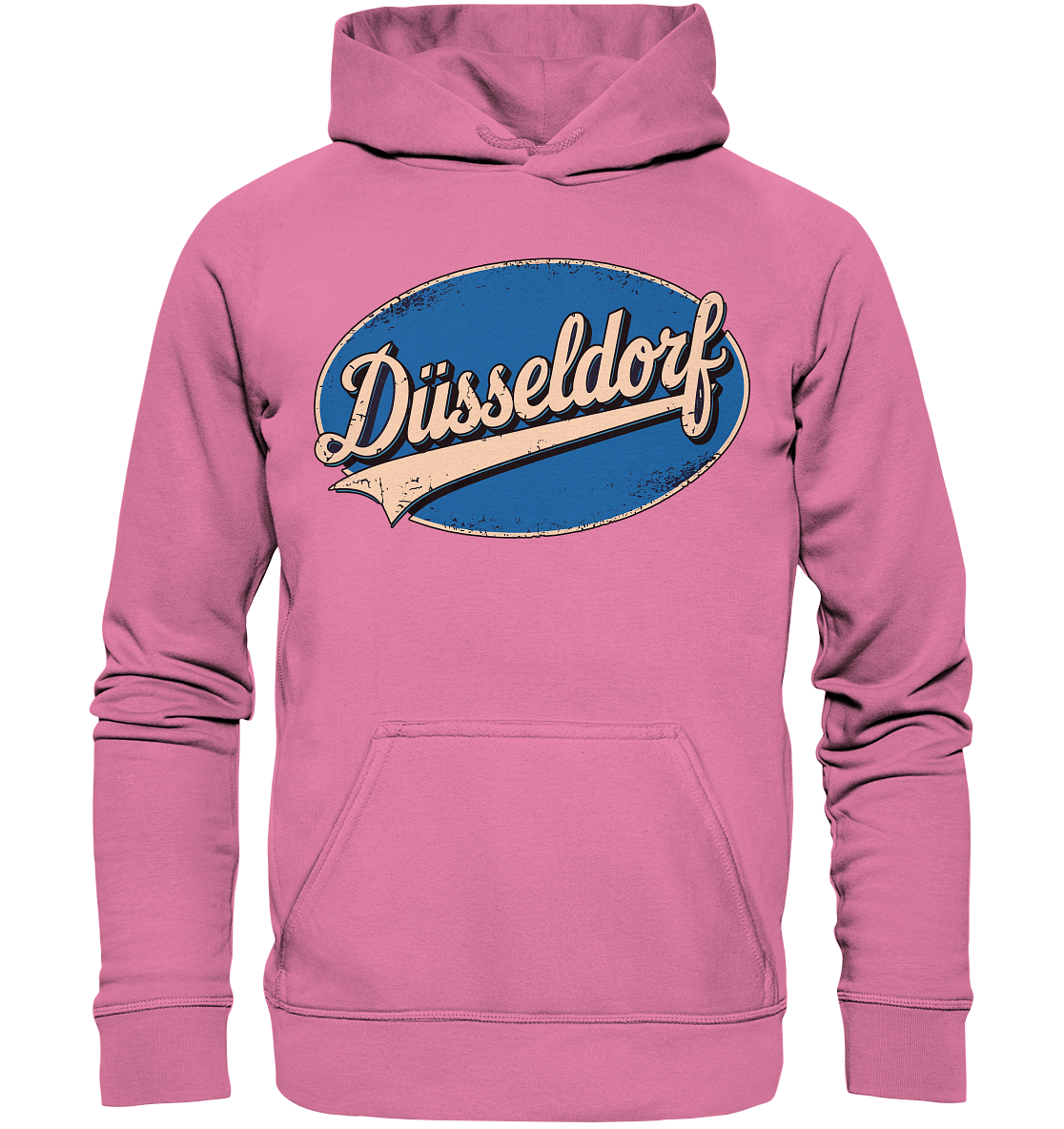 Düsseldorf Logo Retro – Stilvolle Nostalgie trifft modernen Look - Basic Unisex Hoodie