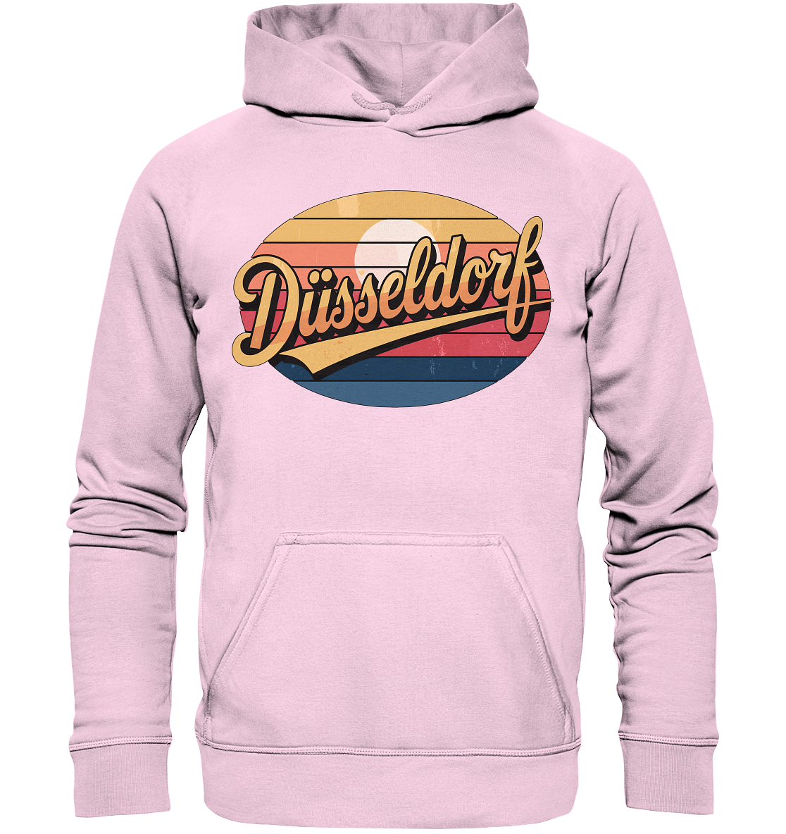 Düsseldorf Logo Retro – Stilvolle Nostalgie trifft modernen Look - Basic Unisex Hoodie