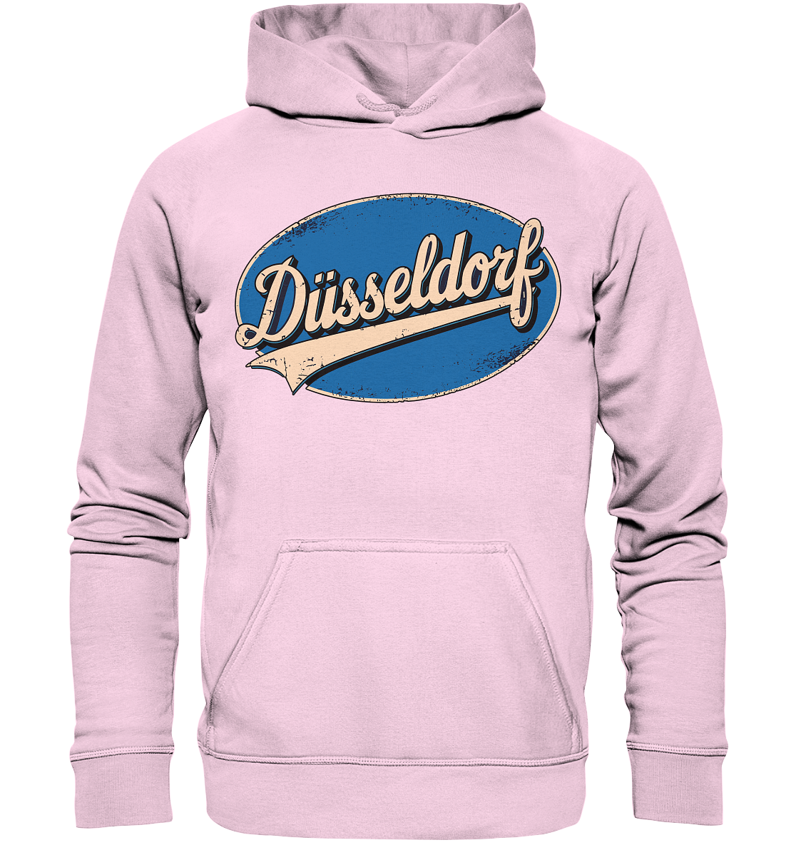 Düsseldorf Logo Retro – Stilvolle Nostalgie trifft modernen Look - Basic Unisex Hoodie