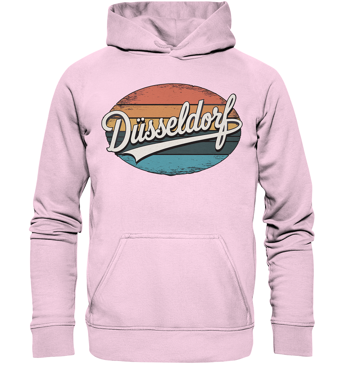 Düsseldorf Logo Retro – Stilvolle Nostalgie trifft modernen Look - Basic Unisex Hoodie