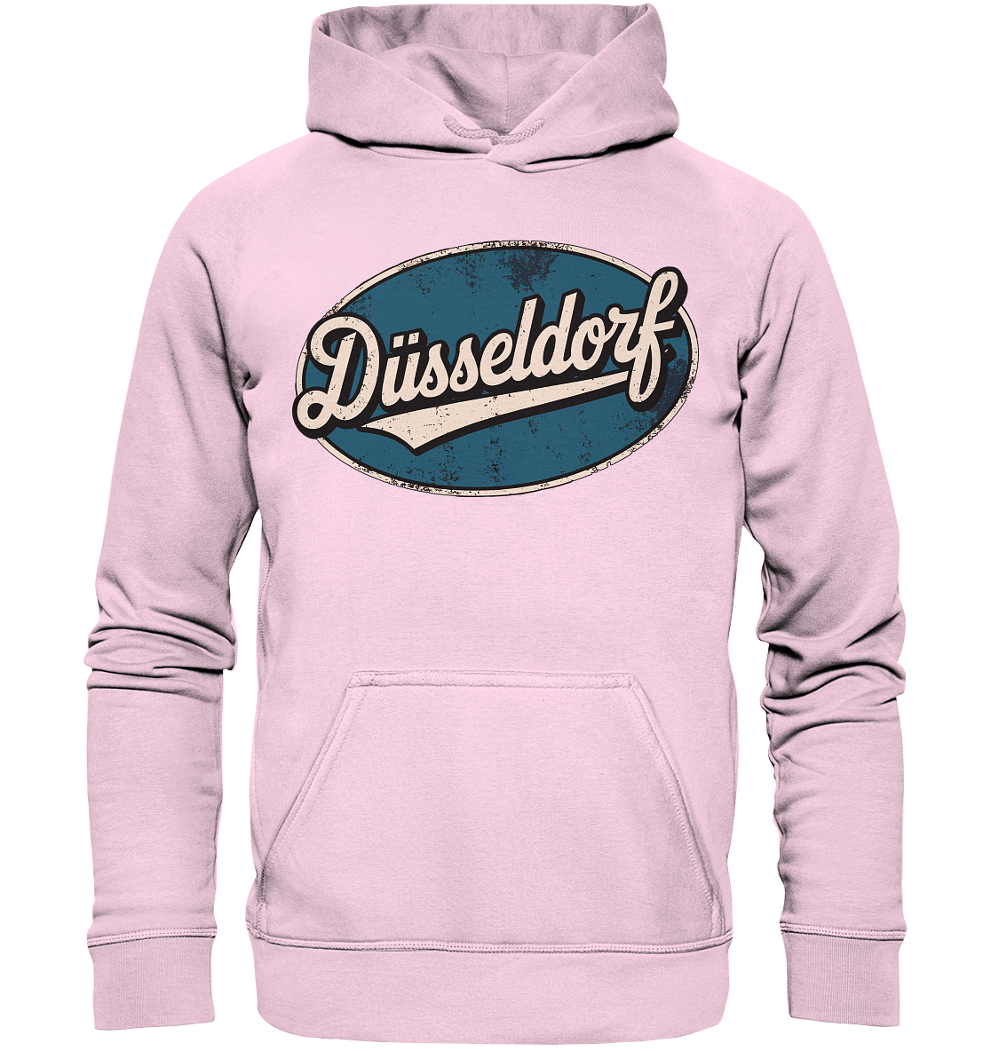 Düsseldorf Logo Retro – Stilvolle Nostalgie trifft modernen Look - Basic Unisex Hoodie