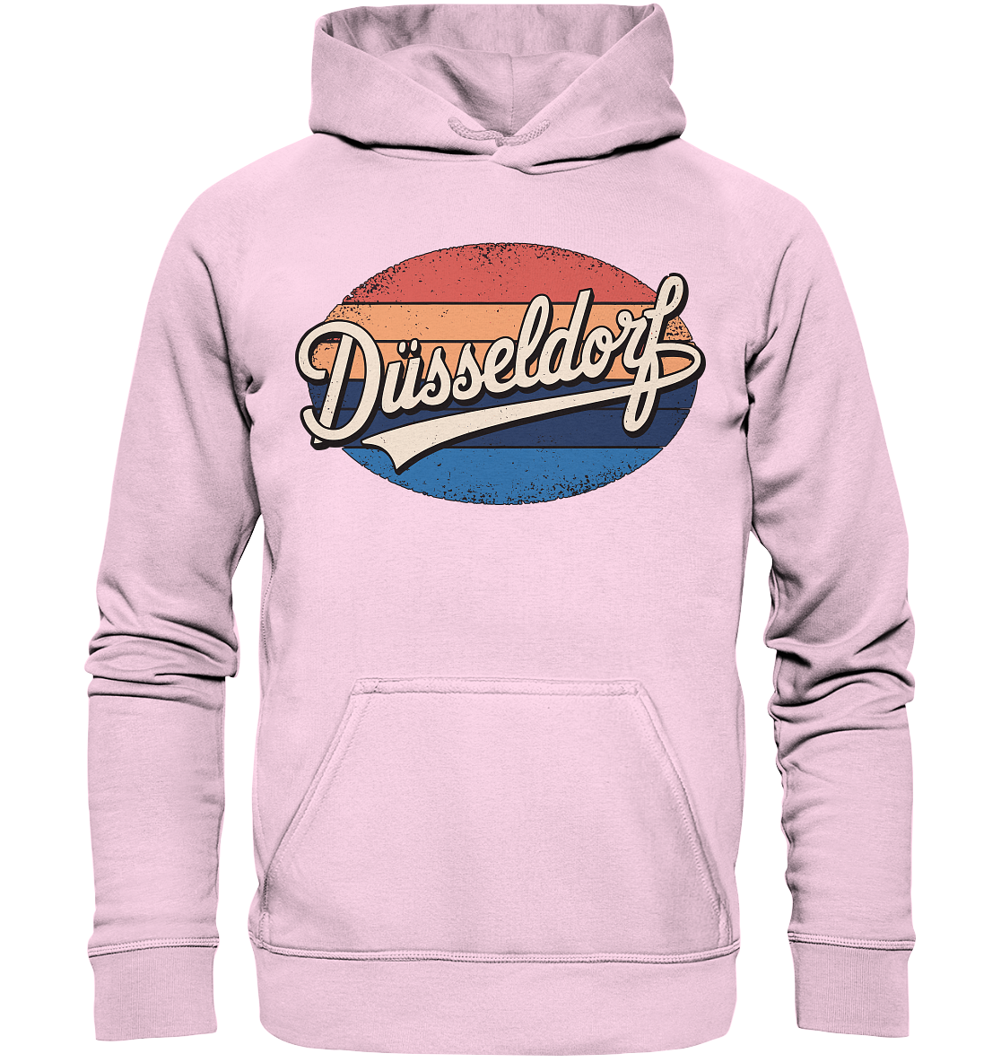 Düsseldorf Logo Retro – Stilvolle Nostalgie trifft modernen Look - Basic Unisex Hoodie