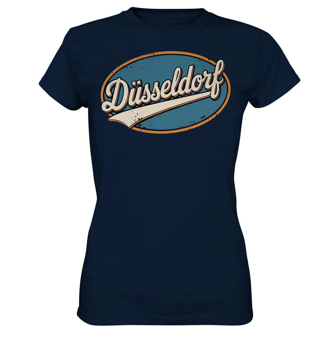 Düsseldorf Retro – Stilvolle Nostalgie trifft modernen Look - Ladies Premium Shirt