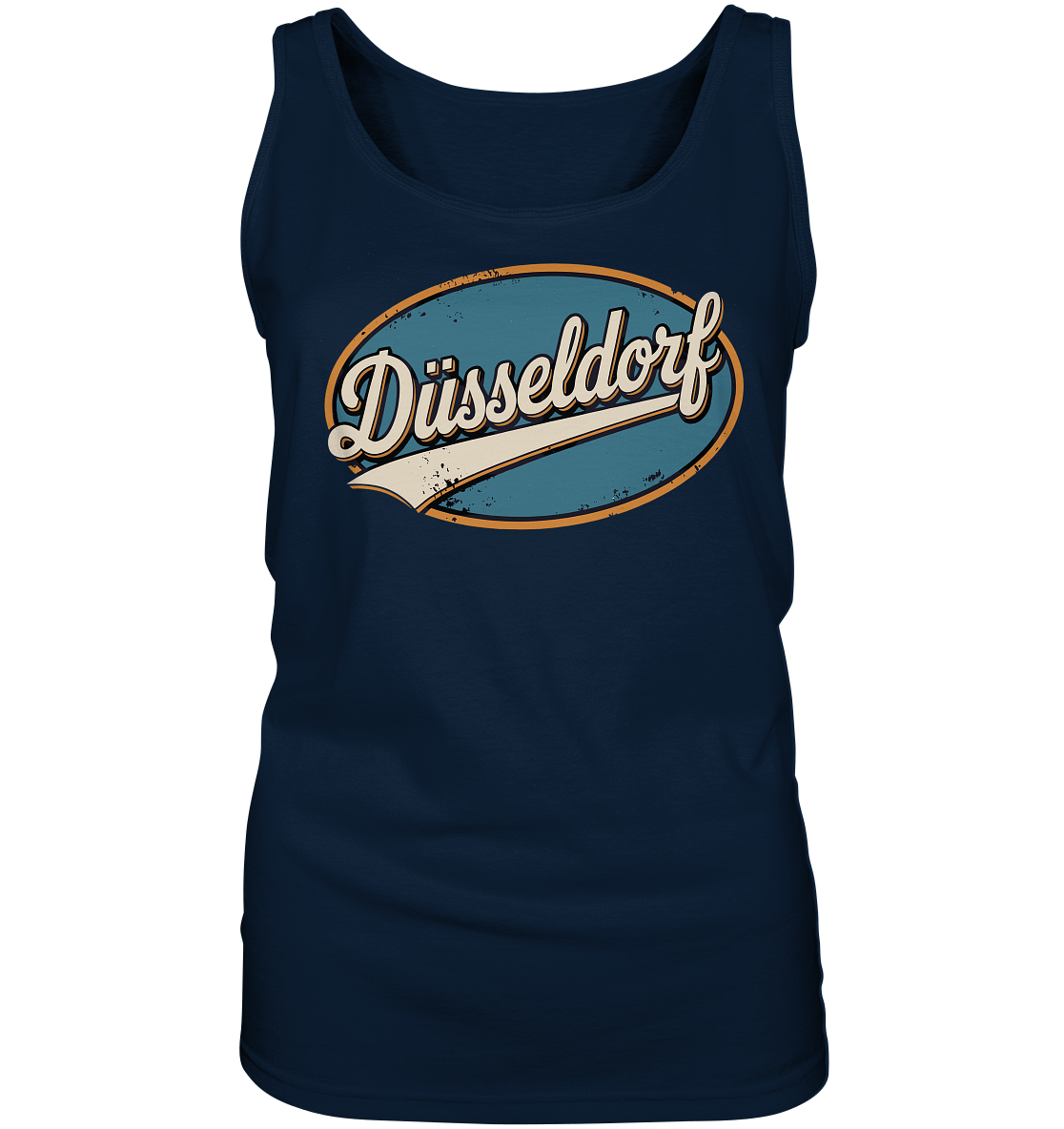 Düsseldorf Retro – Stilvolle Nostalgie trifft modernen Look - Ladies Tank-Top