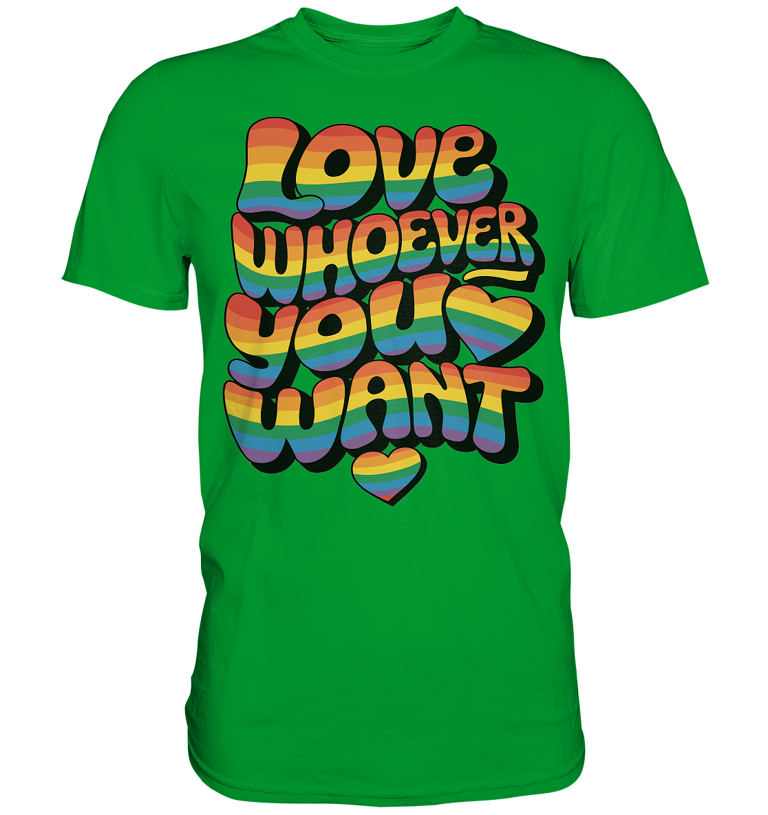 "Love whoever you want" – LGBTQ-Design - Premium Classic T-Shirt