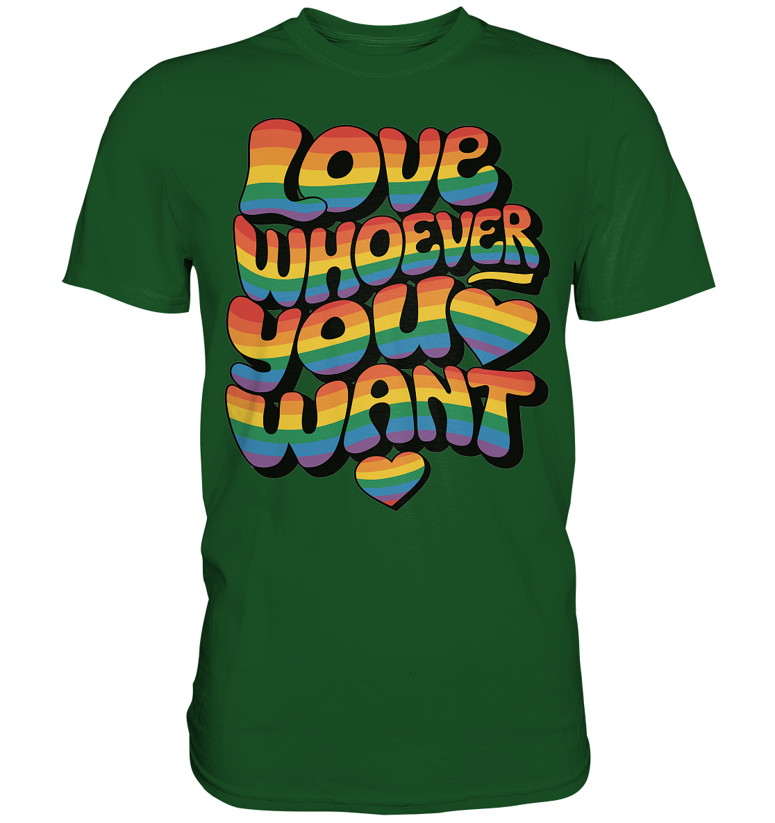"Love whoever you want" – LGBTQ-Design - Premium Classic T-Shirt