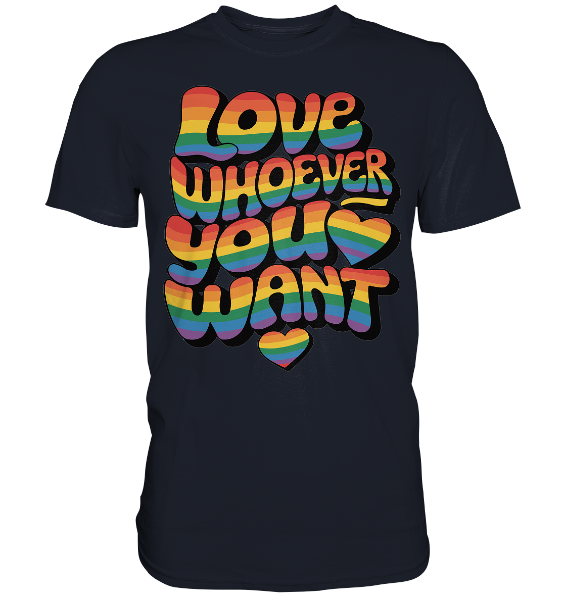 "Love whoever you want" – LGBTQ-Design - Premium Classic T-Shirt