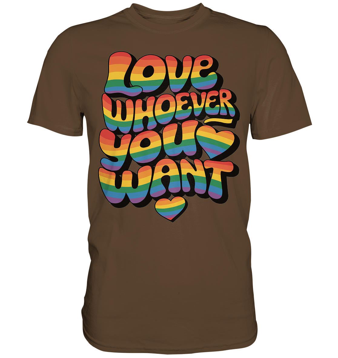 "Love whoever you want" – LGBTQ-Design - Premium Classic T-Shirt