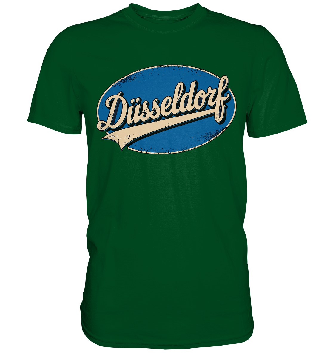 Düsseldorf Logo Retro – Stilvolle Nostalgie trifft modernen Look - Premium Shirt