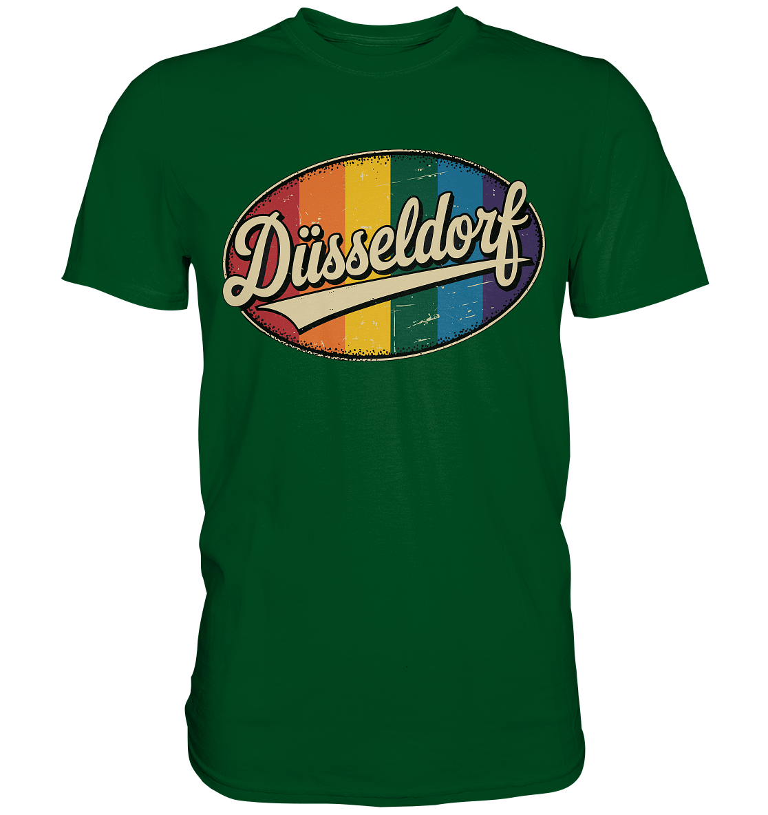 Düsseldorf Logo Retro – LGBTQ Style - Premium Shirt