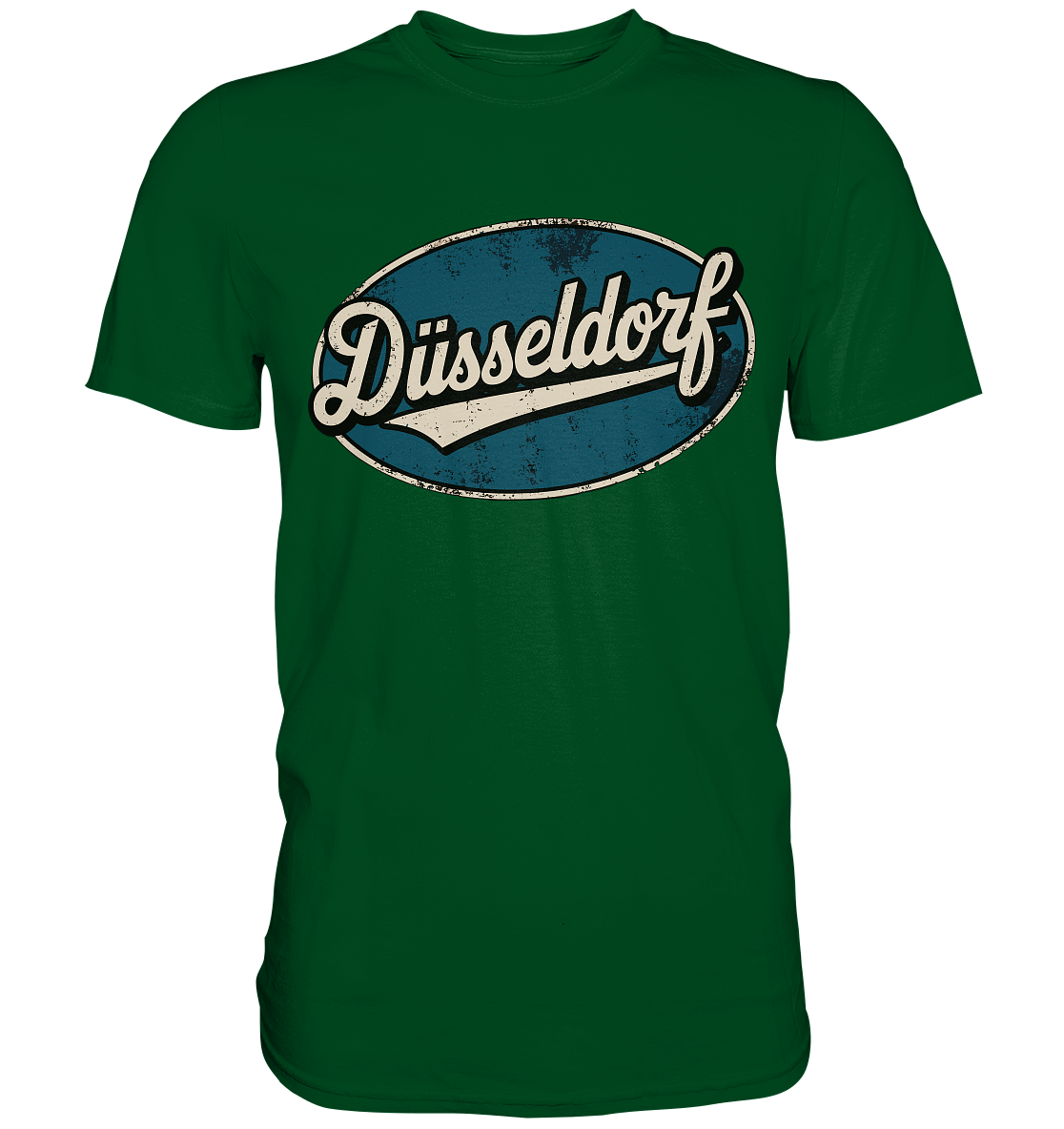 Düsseldorf Logo Retro – Stilvolle Nostalgie trifft modernen Look - Premium Shirt