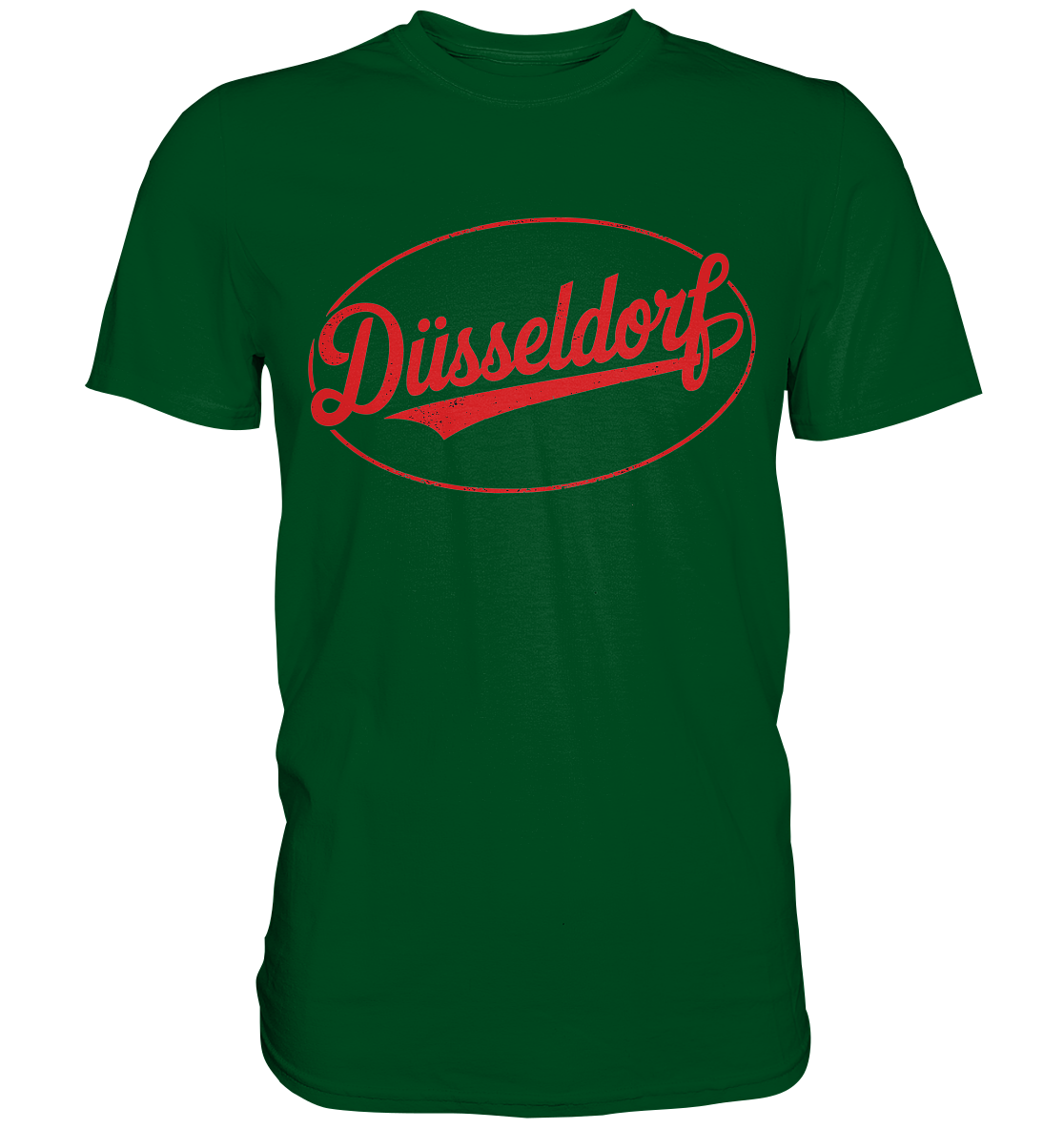 Düsseldorf Logo Retro – Stilvolle Nostalgie trifft modernen Look - Premium Shirt
