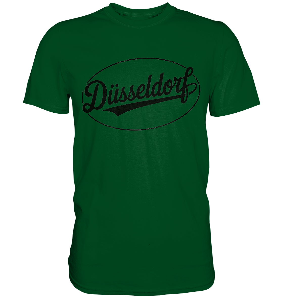 Düsseldorf Logo Retro – Stilvolle Nostalgie trifft modernen Look - Premium Shirt