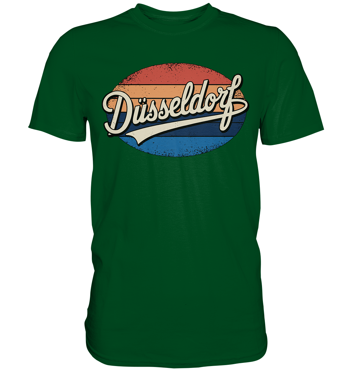 Düsseldorf Logo Retro – Stilvolle Nostalgie trifft modernen Look - Premium Shirt