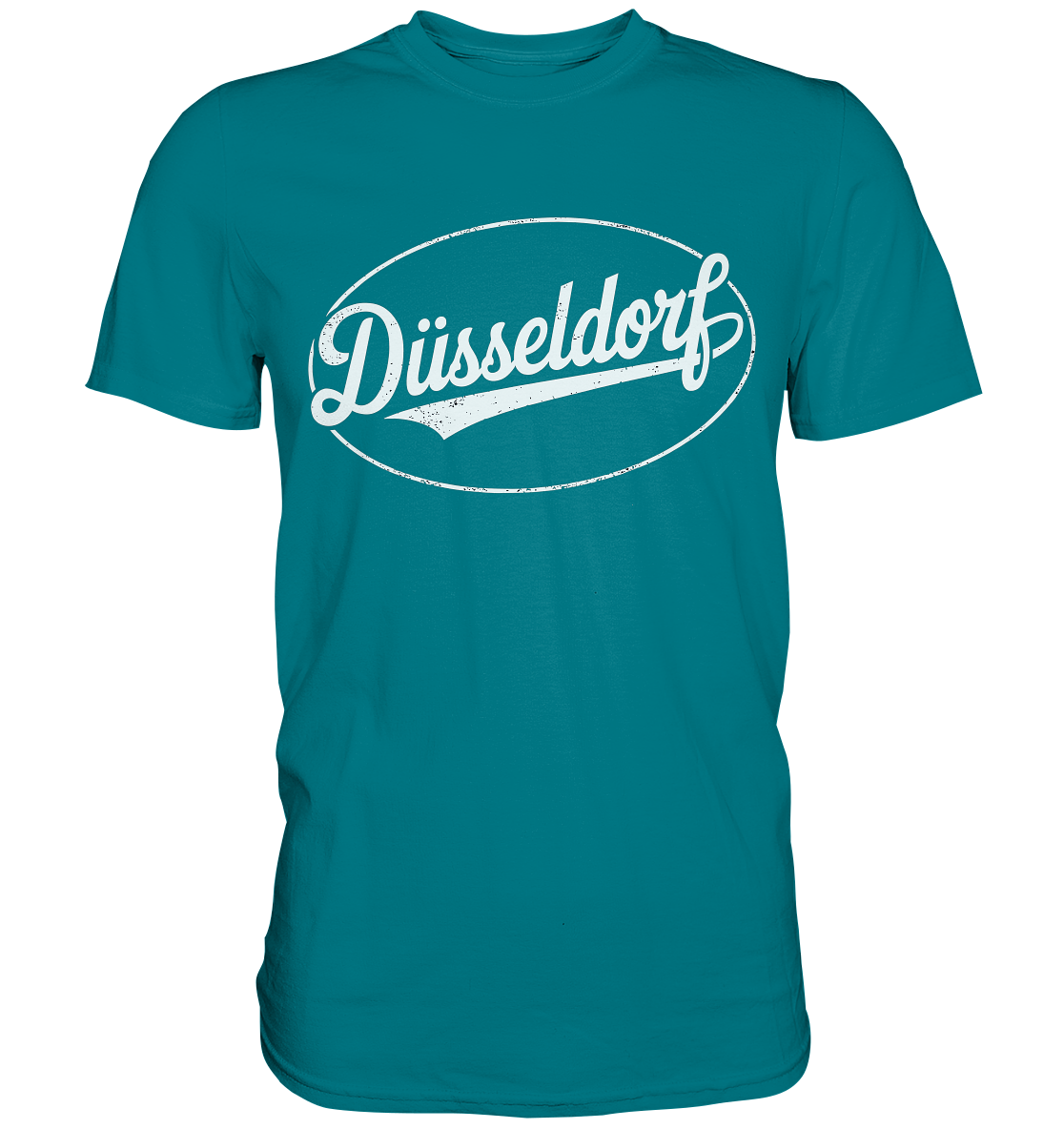 Düsseldorf Logo Retro – Stilvolle Nostalgie trifft modernen Look - Premium Shirt