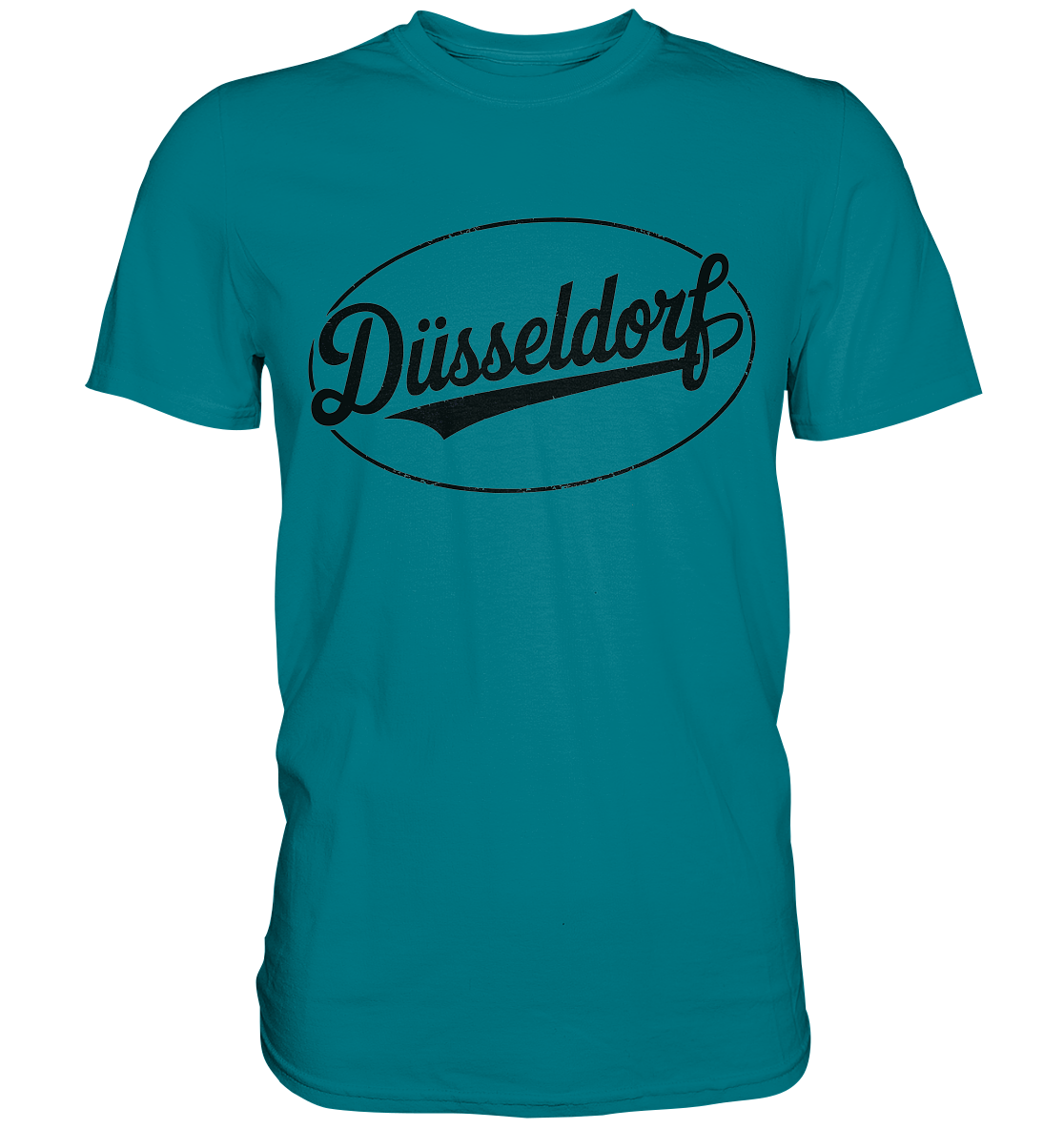 Düsseldorf Logo Retro – Stilvolle Nostalgie trifft modernen Look - Premium Shirt