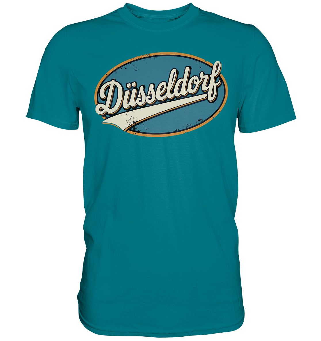 Düsseldorf Retro – Stilvolle Nostalgie trifft modernen Look - Premium Shirt
