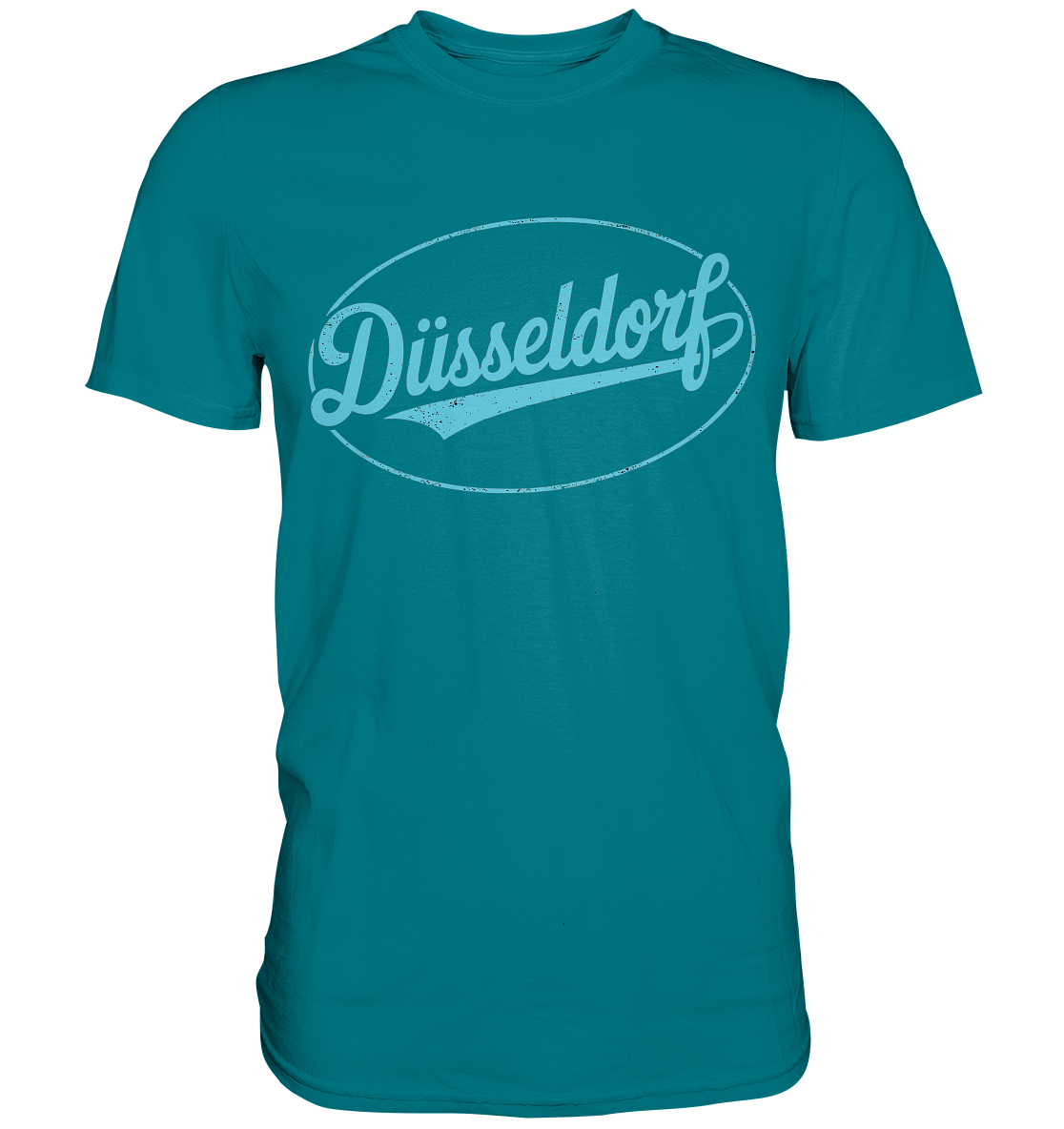 Düsseldorf Logo Retro – Stilvolle Nostalgie trifft modernen Look - Premium Shirt