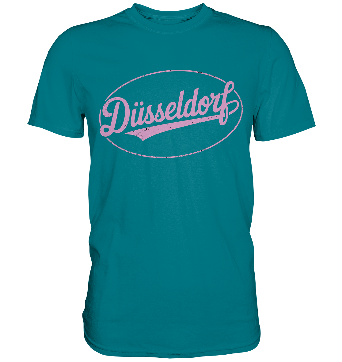 Düsseldorf Logo Retro – Stilvolle Nostalgie trifft modernen Look - Premium Shirt