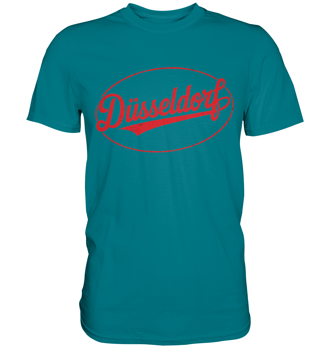 Düsseldorf Logo Retro – Stilvolle Nostalgie trifft modernen Look - Premium Shirt