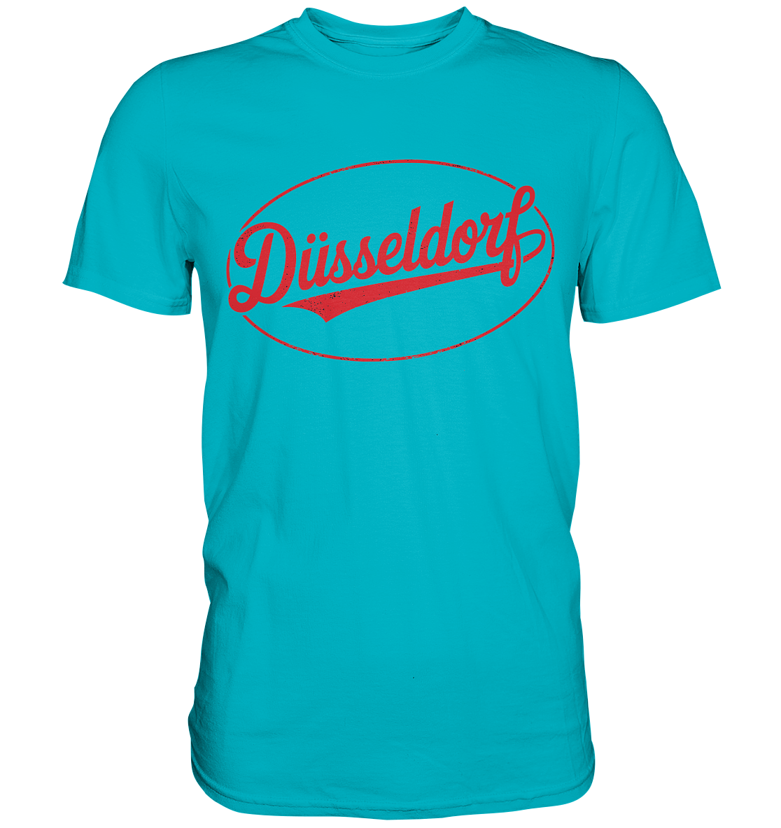 Düsseldorf Logo Retro – Stilvolle Nostalgie trifft modernen Look - Premium Shirt