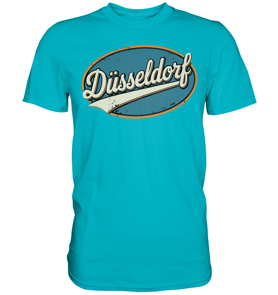Düsseldorf Retro – Stilvolle Nostalgie trifft modernen Look - Premium Shirt