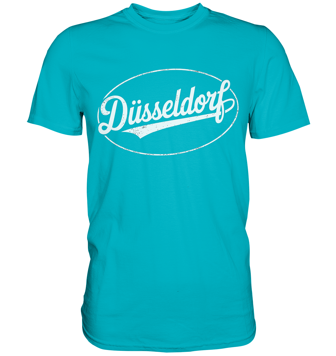 Düsseldorf Logo Retro – Stilvolle Nostalgie trifft modernen Look - Premium Shirt