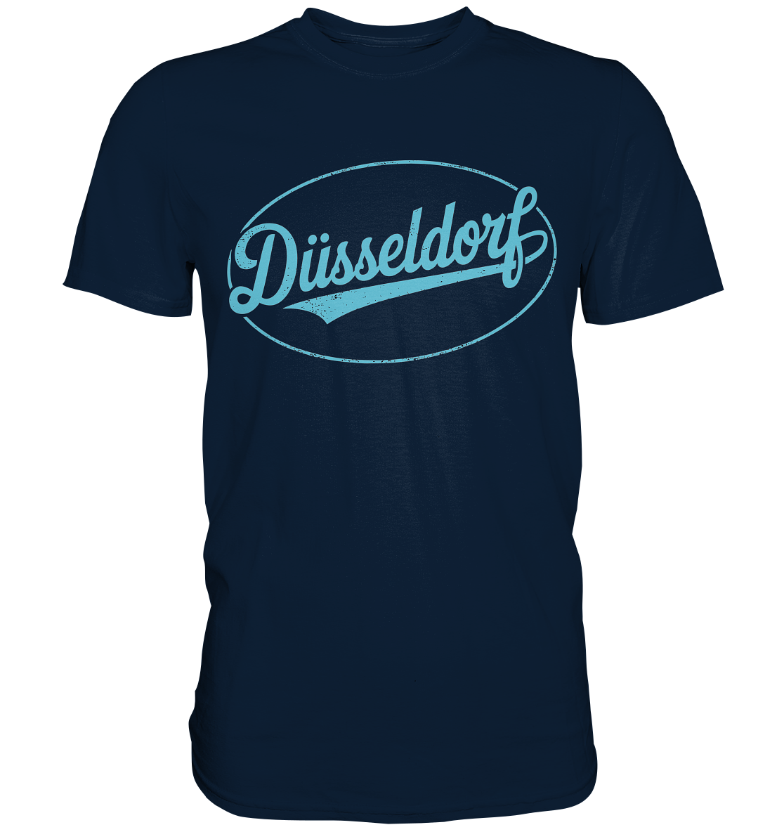 Düsseldorf Logo Retro – Stilvolle Nostalgie trifft modernen Look - Premium Shirt