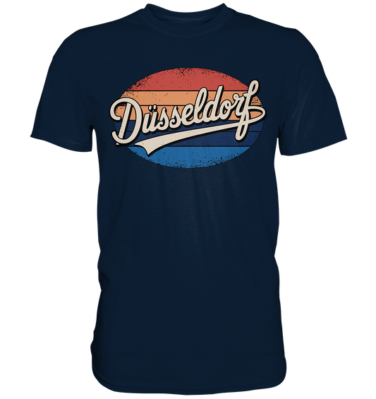 Düsseldorf Logo Retro – Stilvolle Nostalgie trifft modernen Look - Premium Shirt