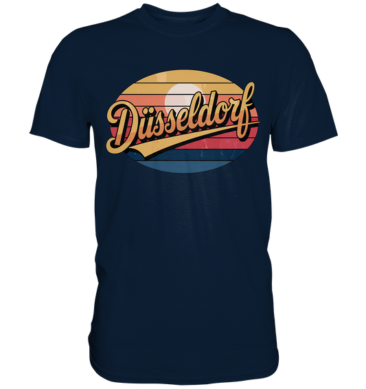 Düsseldorf Logo Retro – Stilvolle Nostalgie trifft modernen Look - Premium Shirt