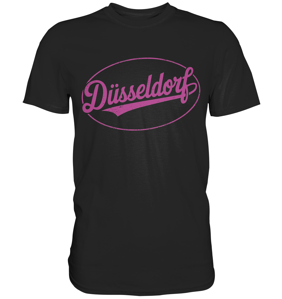 Düsseldorf Logo Retro – Stilvolle Nostalgie trifft modernen Look - Premium Shirt
