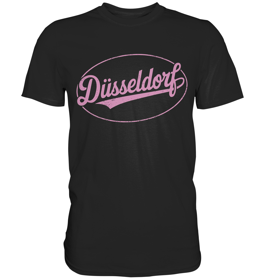 Düsseldorf Logo Retro – Stilvolle Nostalgie trifft modernen Look - Premium Shirt