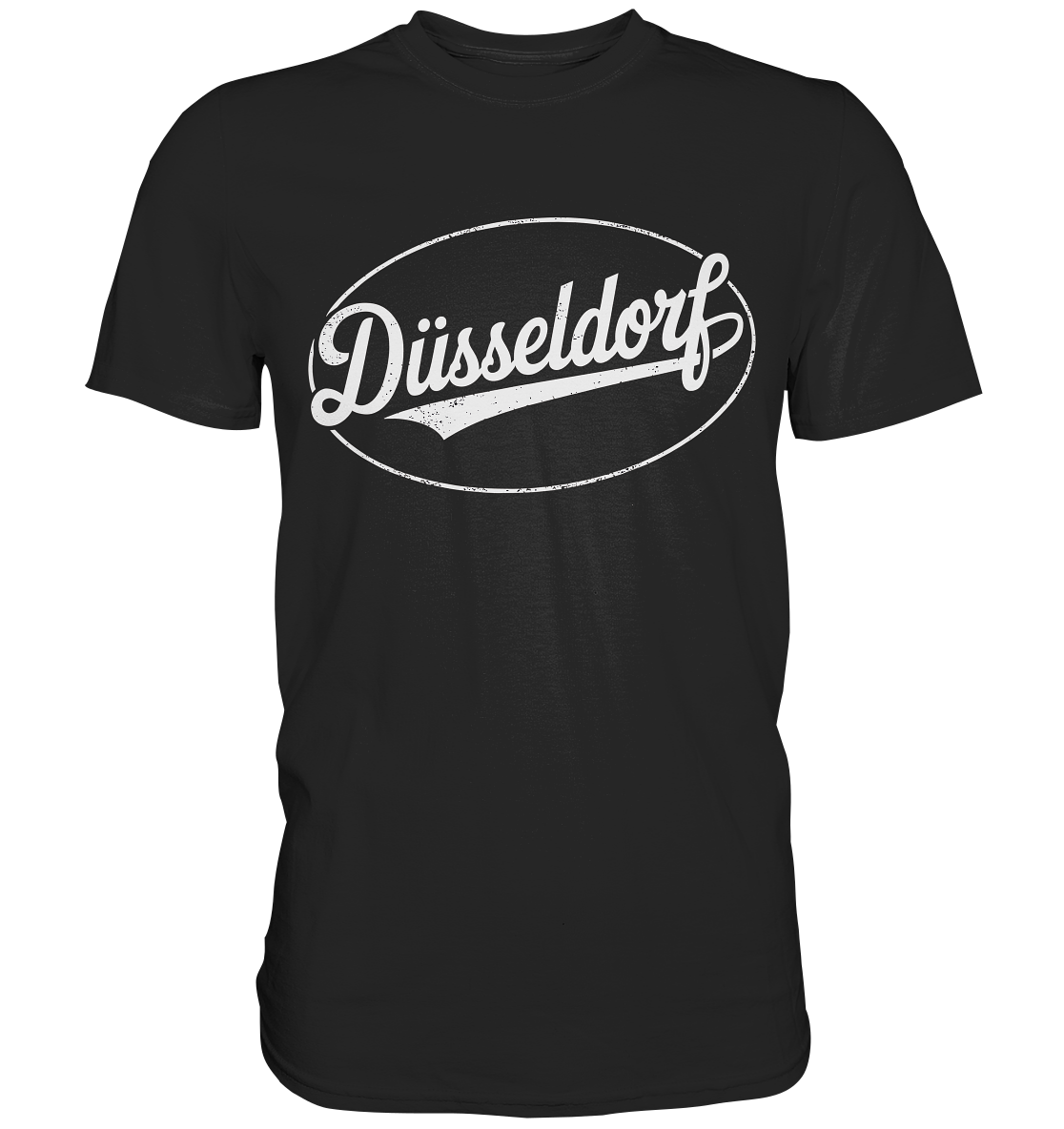 Düsseldorf Logo Retro – Stilvolle Nostalgie trifft modernen Look - Premium Shirt