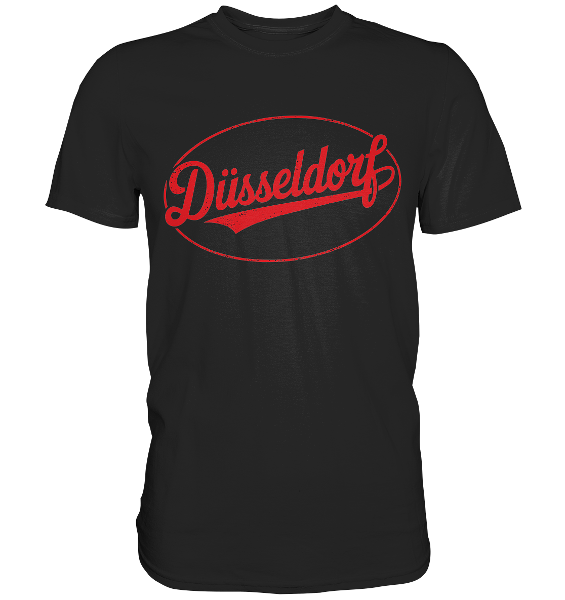 Düsseldorf Logo Retro – Stilvolle Nostalgie trifft modernen Look - Premium Shirt