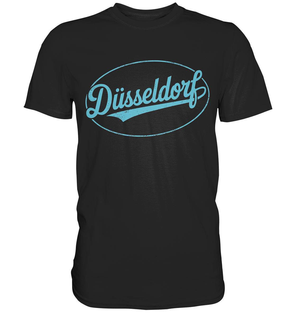 Düsseldorf Logo Retro – Stilvolle Nostalgie trifft modernen Look - Premium Shirt