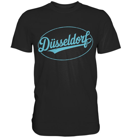 Düsseldorf Logo Retro – Stilvolle Nostalgie trifft modernen Look - Premium Shirt