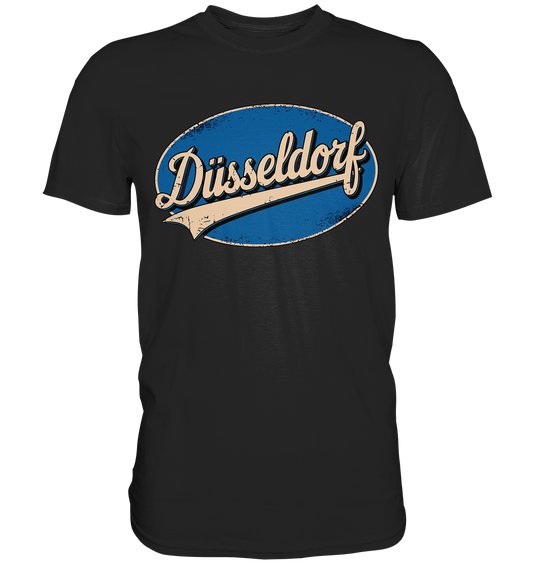 Düsseldorf Logo Retro – Stilvolle Nostalgie trifft modernen Look - Premium Shirt