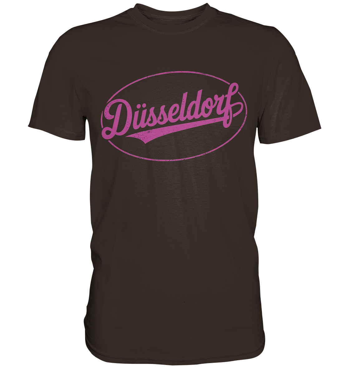 Düsseldorf Logo Retro – Stilvolle Nostalgie trifft modernen Look - Premium Shirt