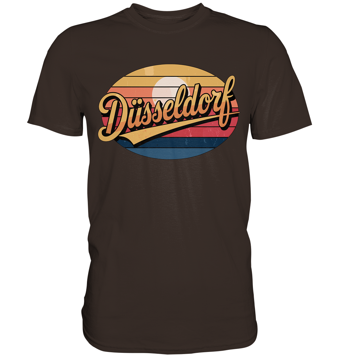 Düsseldorf Logo Retro – Stilvolle Nostalgie trifft modernen Look - Premium Shirt