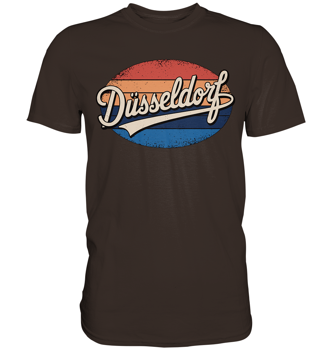 Düsseldorf Logo Retro – Stilvolle Nostalgie trifft modernen Look - Premium Shirt