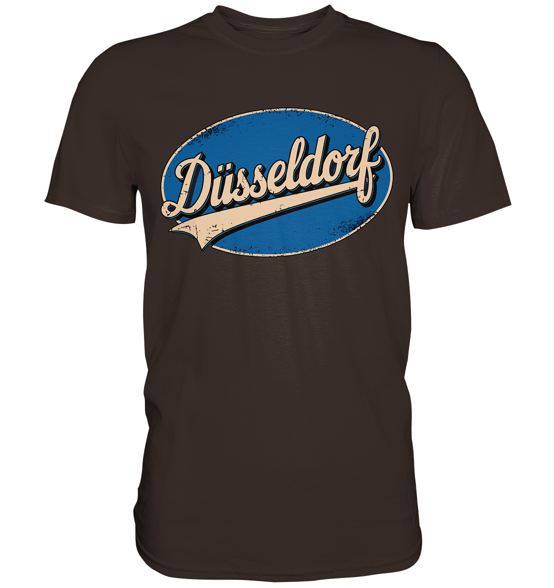 Düsseldorf Logo Retro – Stilvolle Nostalgie trifft modernen Look - Premium Shirt